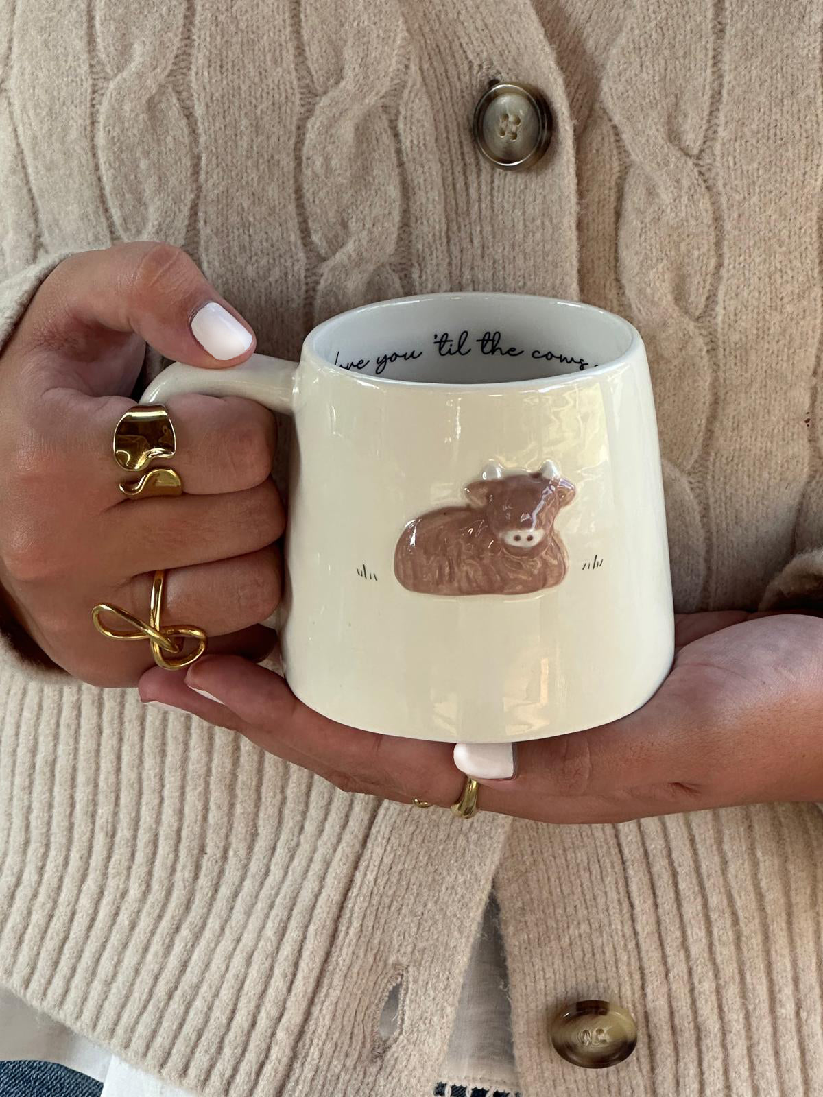 Highland Cow Ceramic Mug – Love You ’Til the Cows Come Home