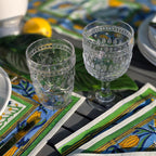 Fez Patterned Stemmed Glasses — Set of 2