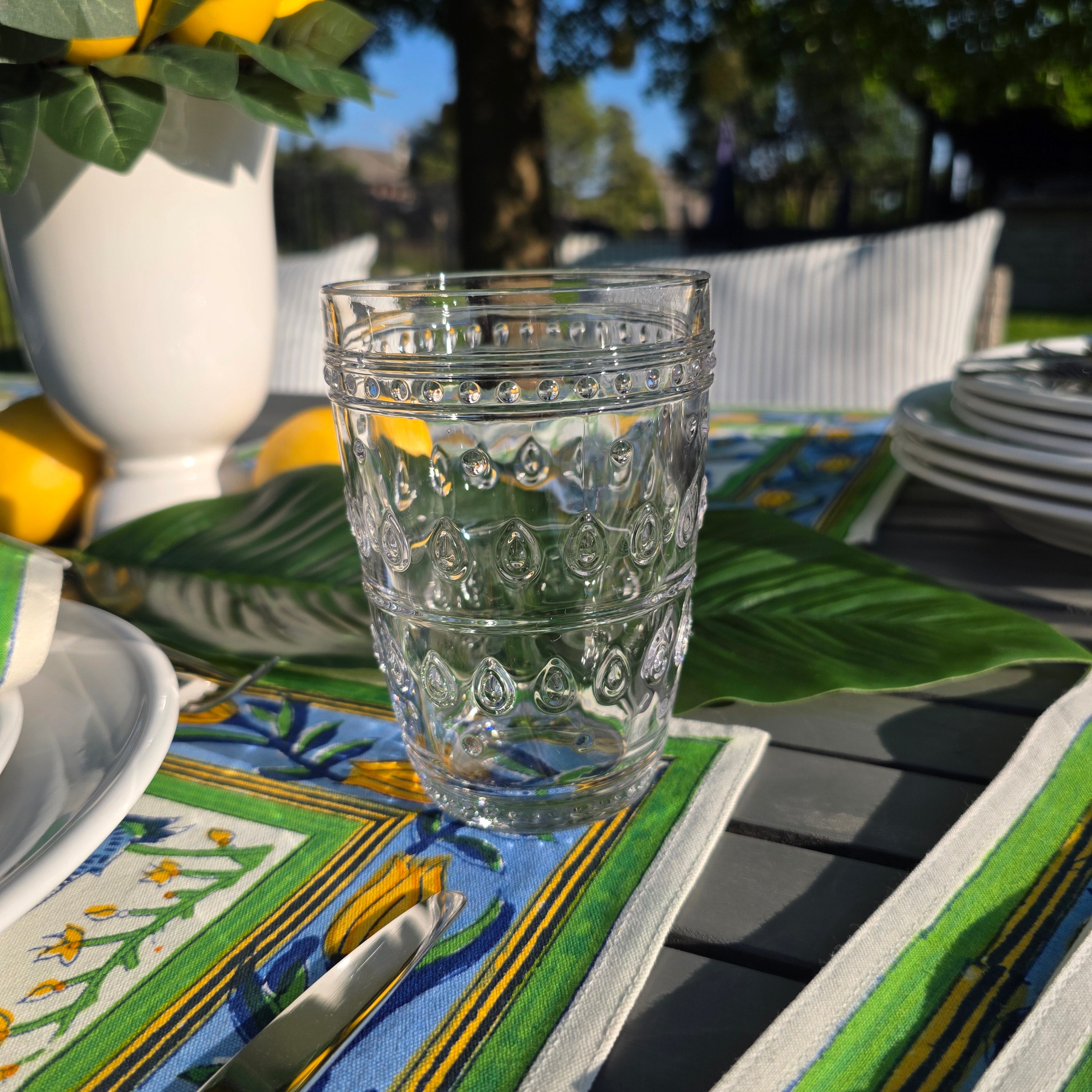 Fez Patterned Highball Glasses — Set of 2