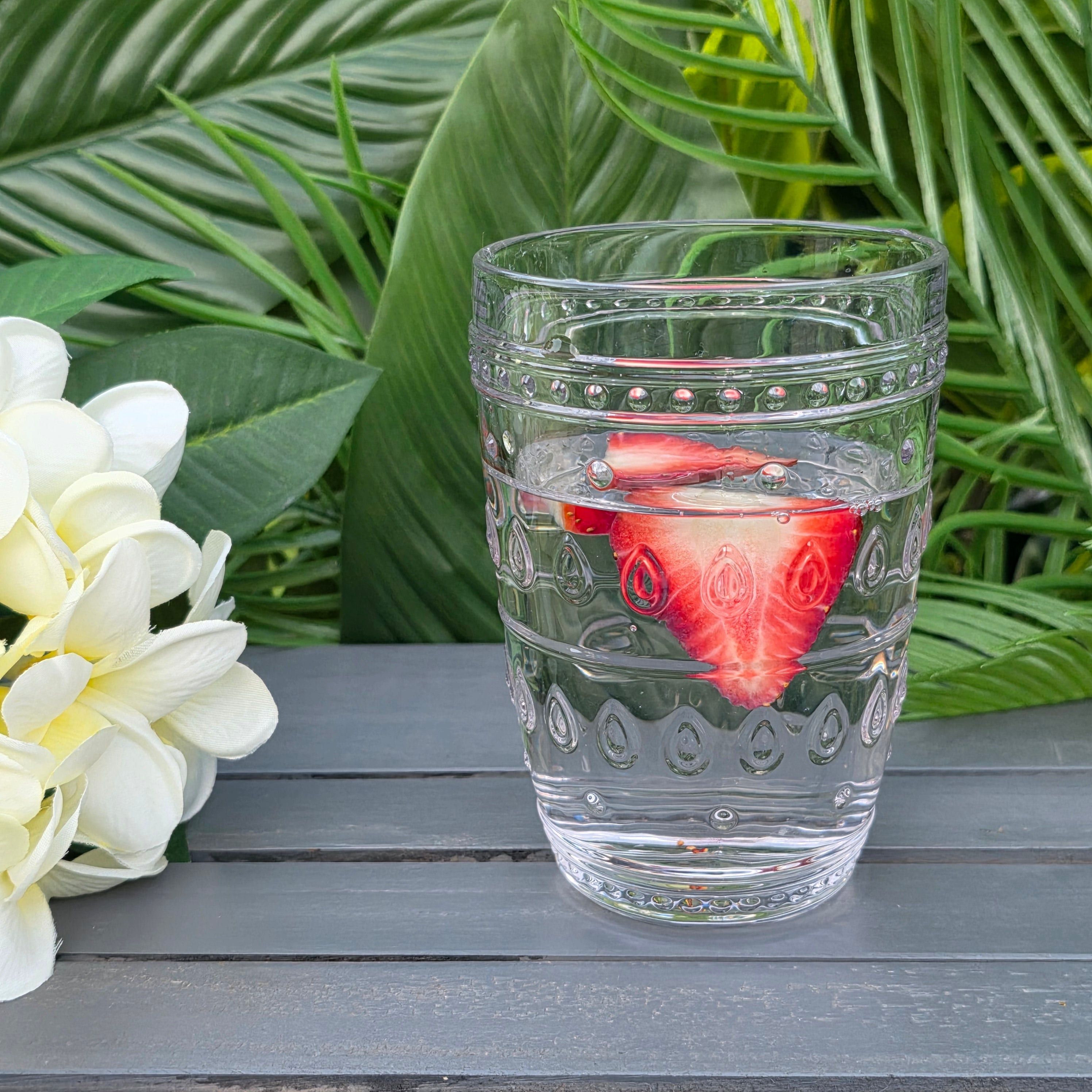 Fez Patterned Highball Glasses — Set of 2