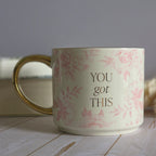 You Got This Pink Mug — Luxe Gold Handle