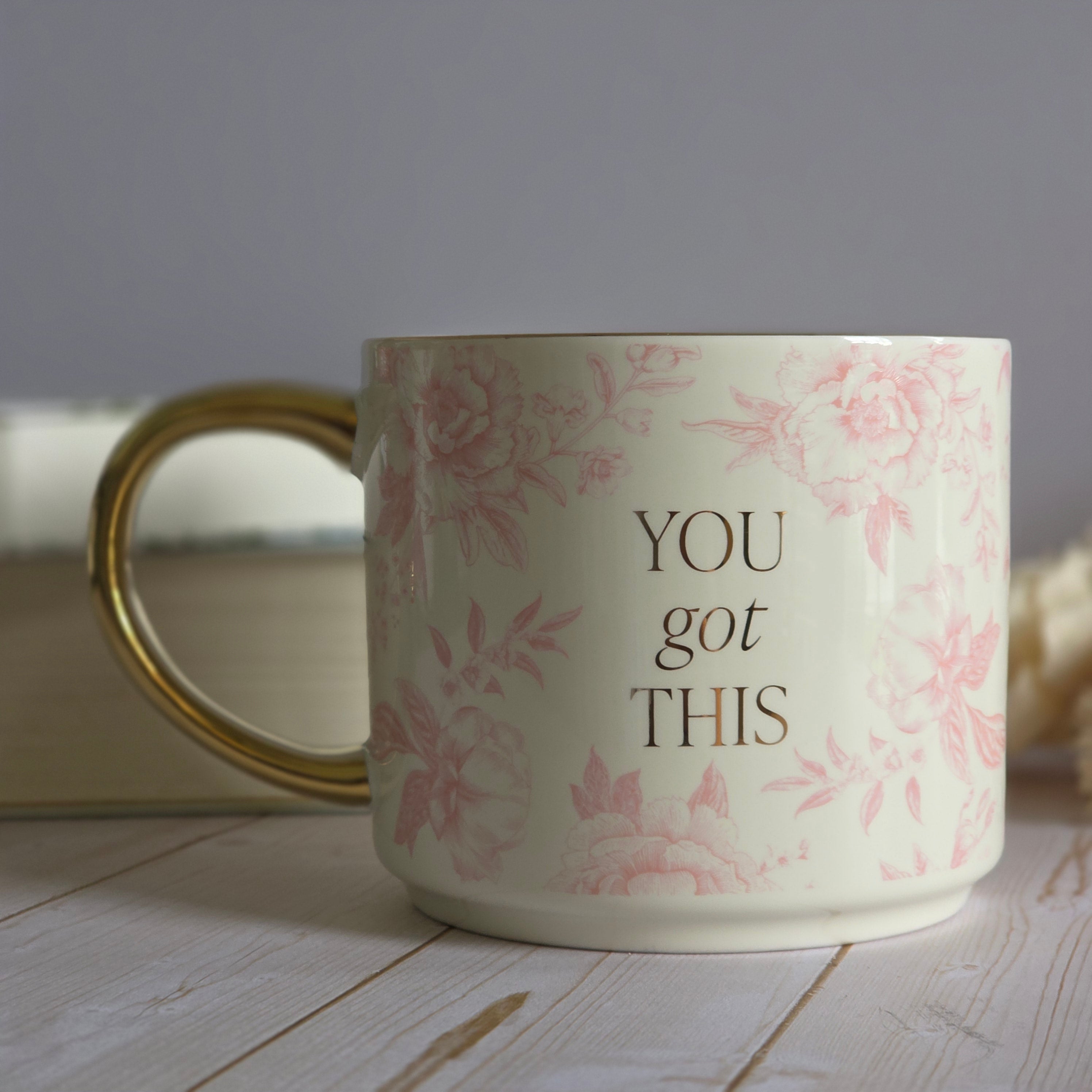 You Got This Pink Mug — Luxe Gold Handle