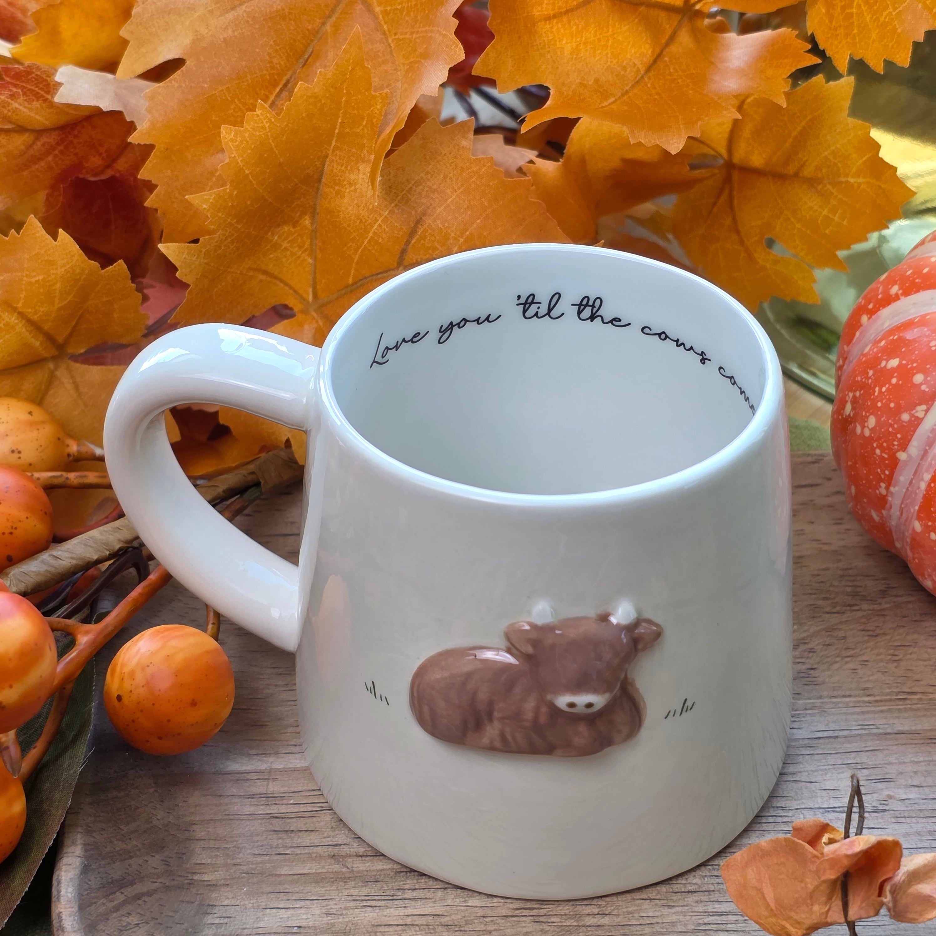 Highland Cow Ceramic Mug – Love You ’Til the Cows Come Home