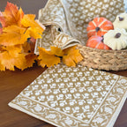 Cotton Hand-Block-Printed Napkins – Charlotte Caramel, Set of 4