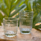 Clear Ribbed Iced Tea Glasses – CÔTÉS Elegance, Set of 2