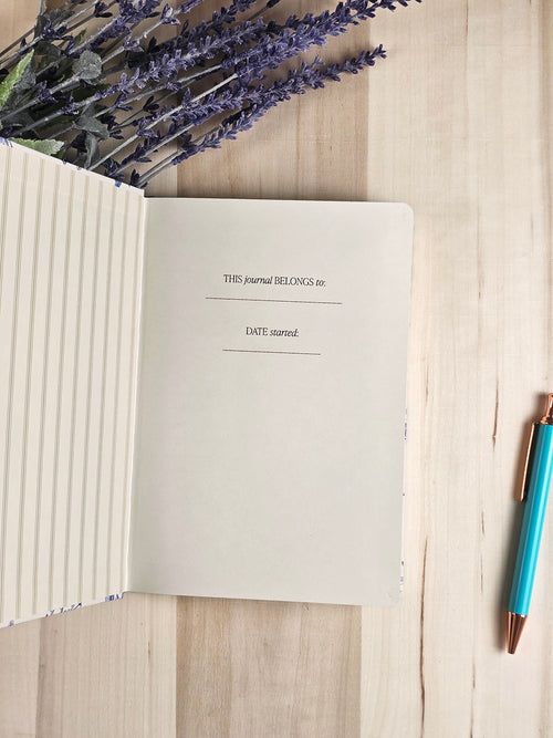 Blue Delft Notes Journal — Gold Foil Hardcover