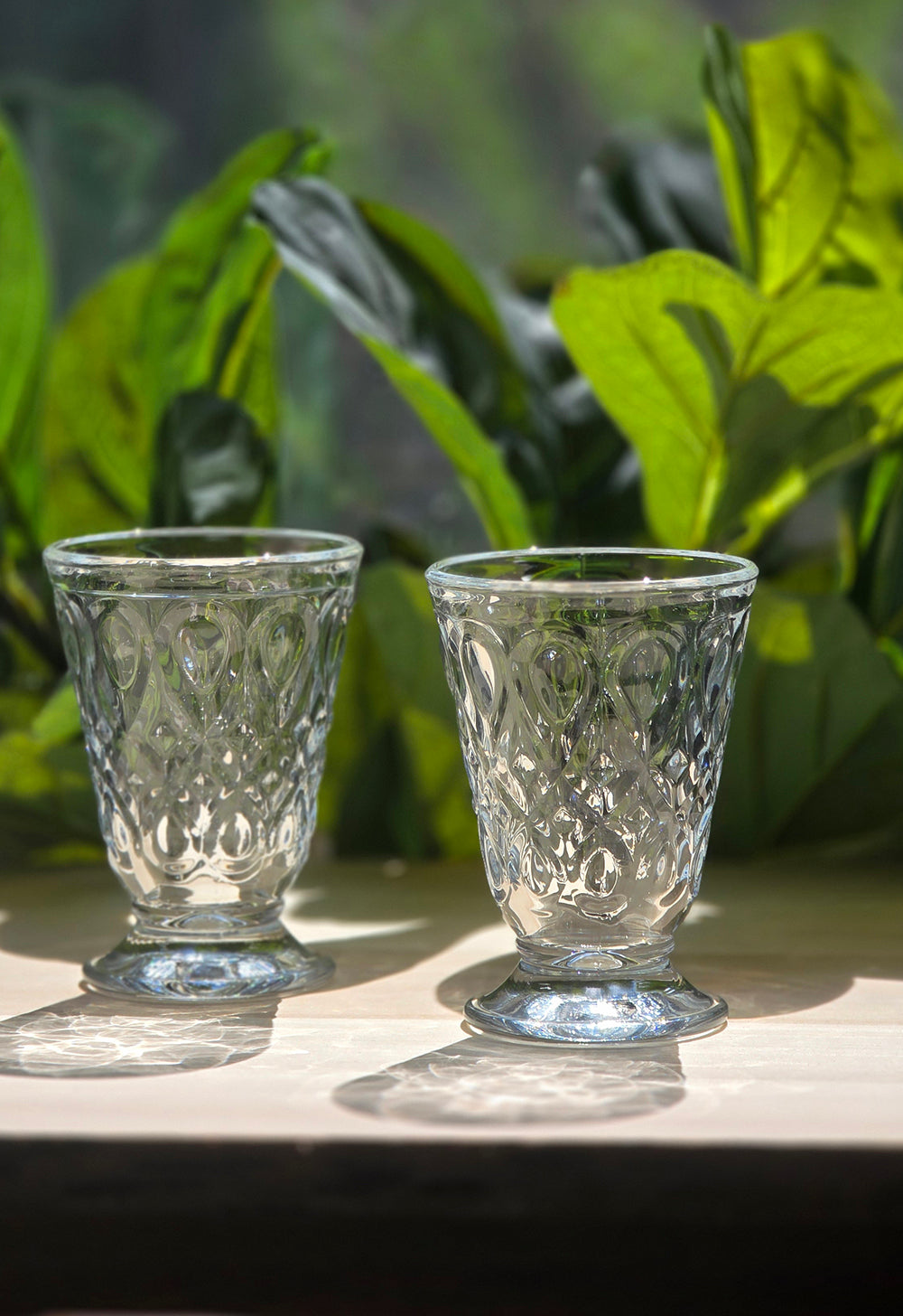Clear Tumblers — Lyonnais Elegance — Set of 2