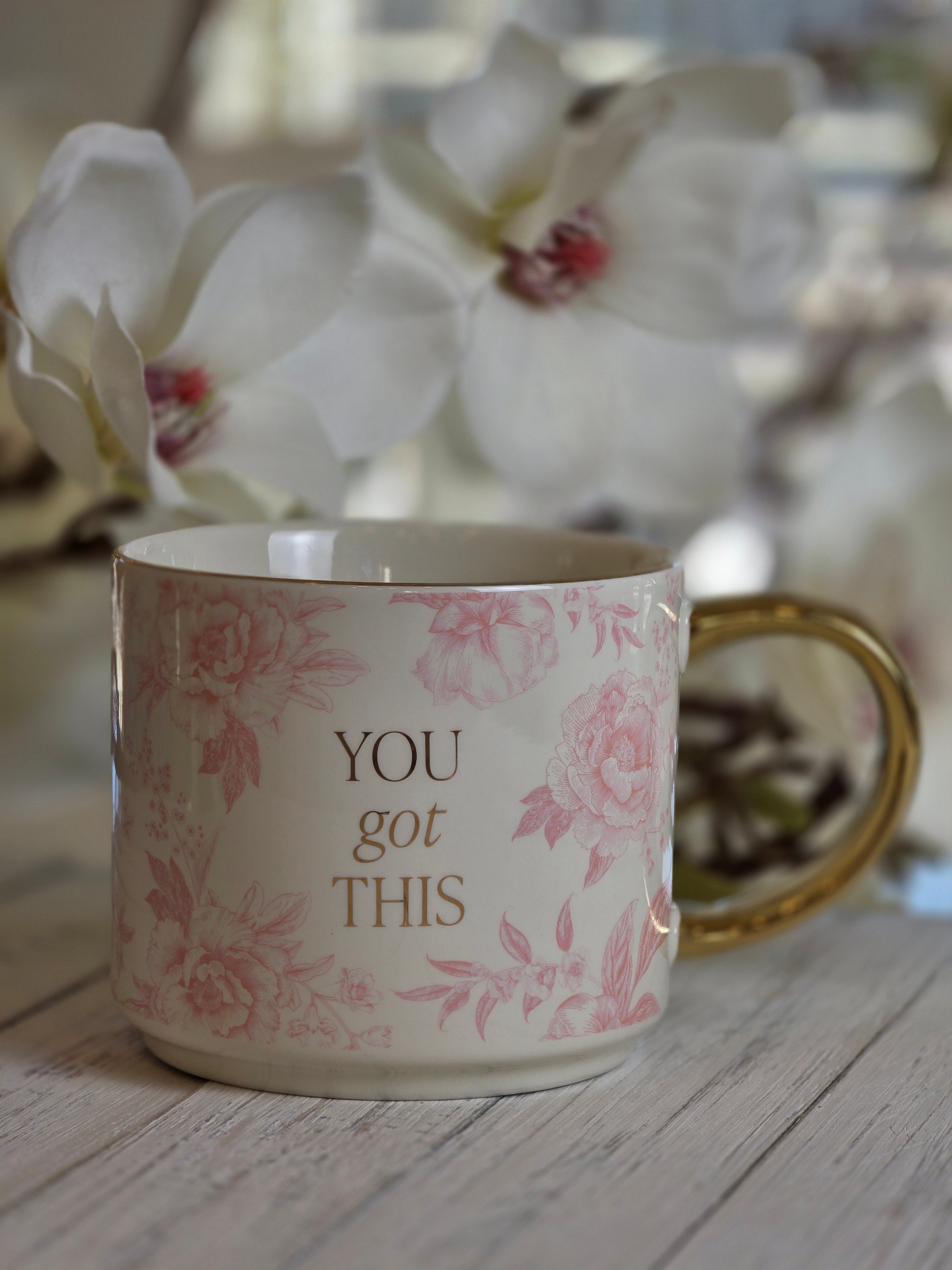 You Got This Pink Mug — Luxe Gold Handle