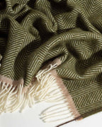 Denver Olive — New Zealand Wool Throw