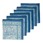 Coastal Sea Life Cotton Napkins — Set of 4