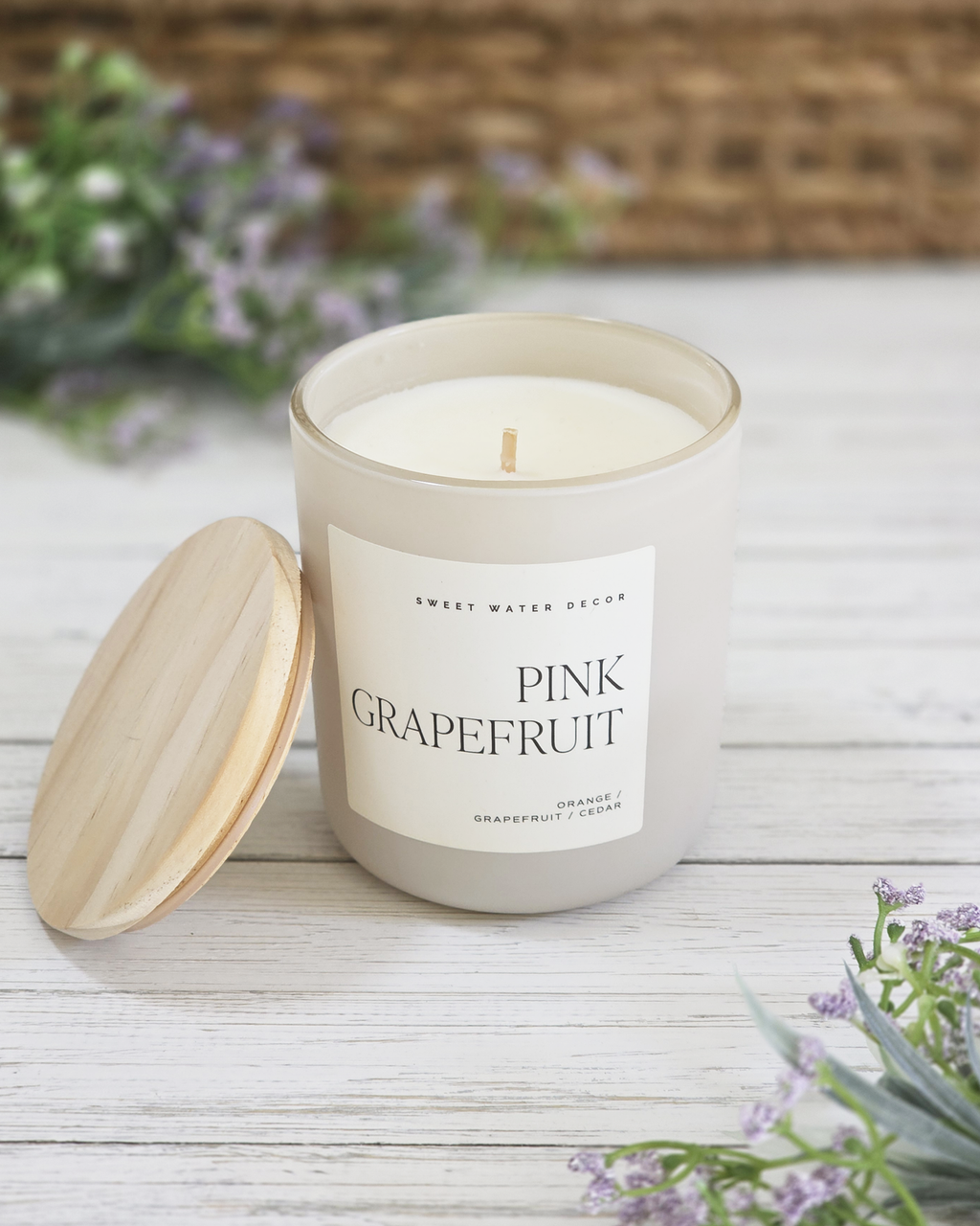 Pink Grapefruit Large Soy Candle
