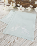 Easter Bunny Cotton Runner, Mist