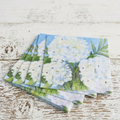 White Hydrangeas Cocktail Napkins — Set of 4 Packs