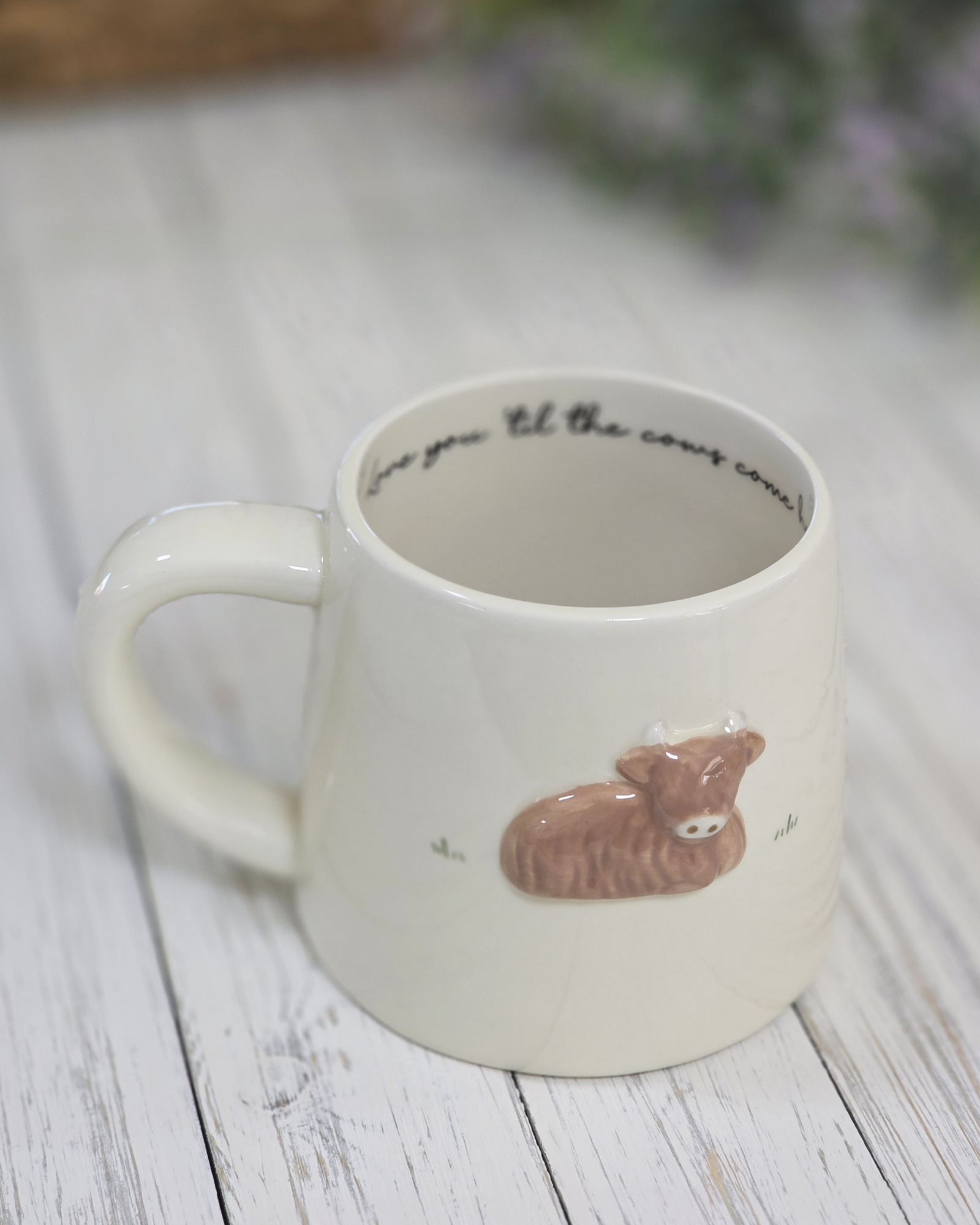 Highland Cow Ceramic Mug – Love You ’Til the Cows Come Home