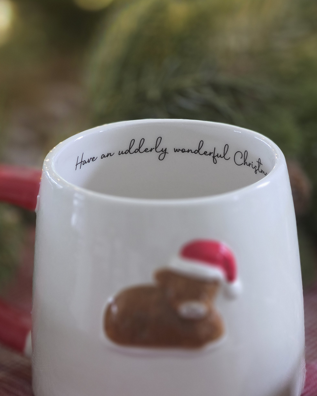 Highland Cow Christmas Mug — Holiday Edition