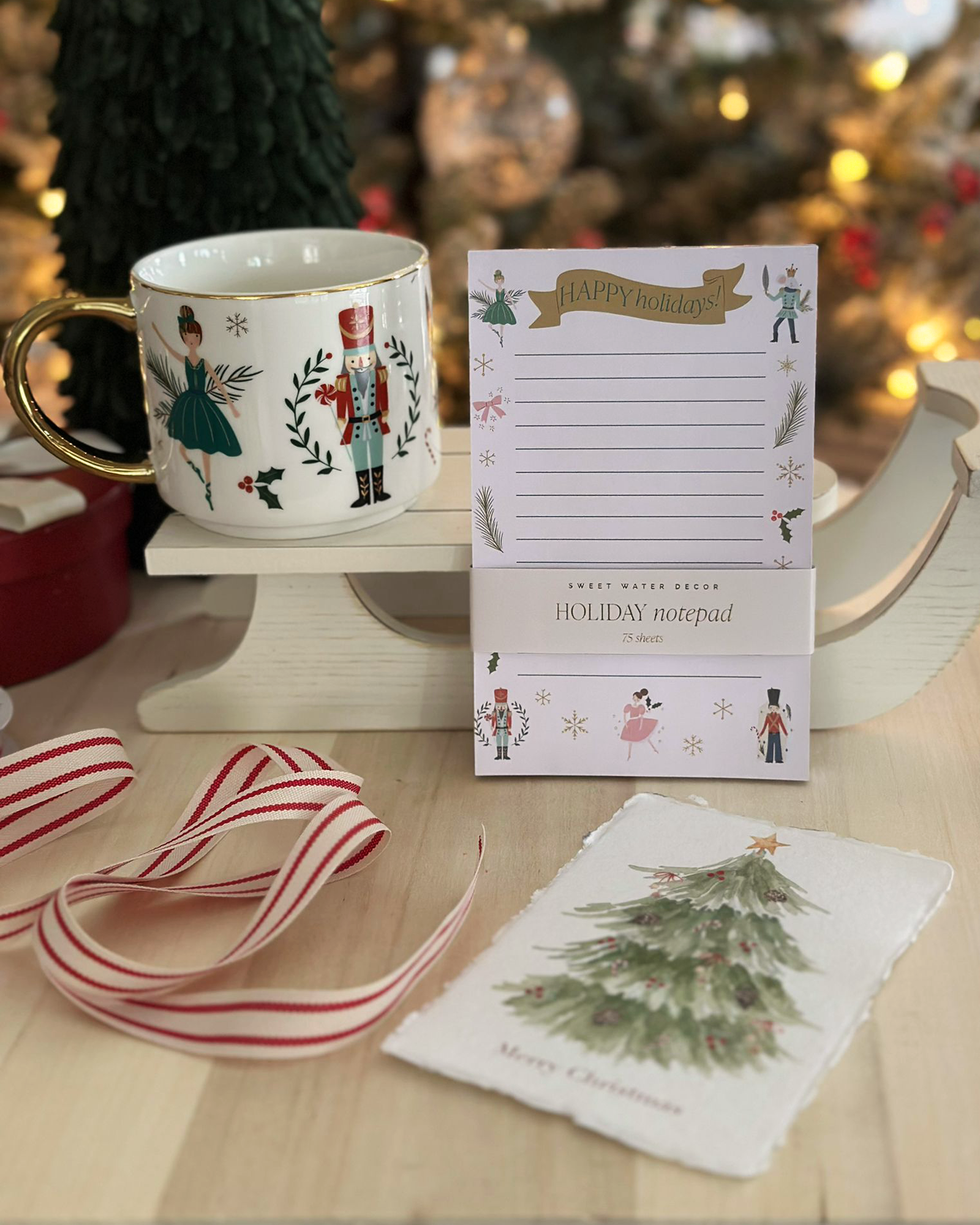 Nutcracker Holiday Gift Set — with Complimentary Holiday Art Postcard