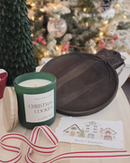 Cozy Christmas Cookies Candle Gift Set — with Complimentary Holiday Art Postcard