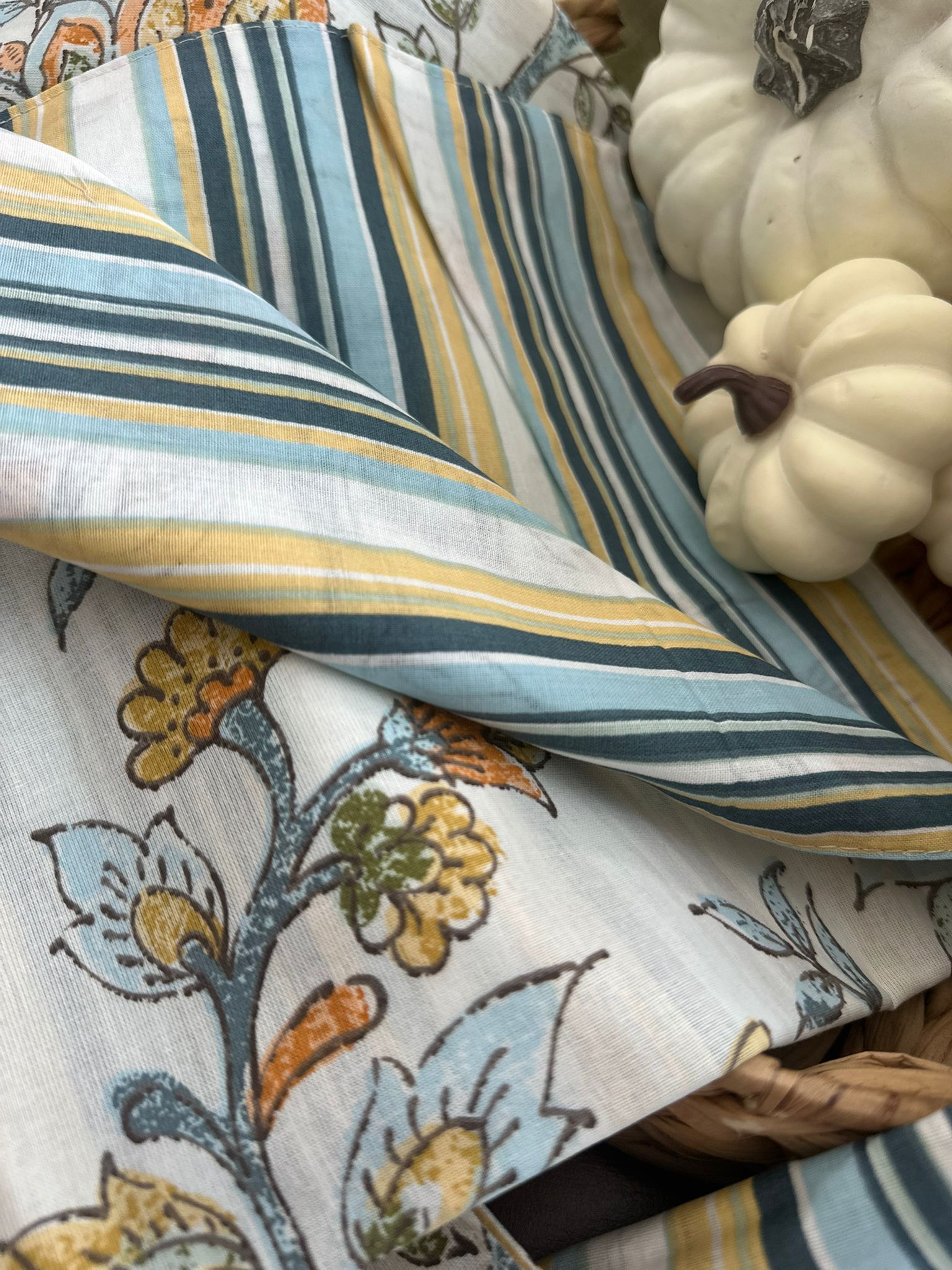 Cotton Reversible Napkins – Ainsley Bloom, Set of 4
