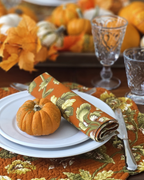Autumn Bloom — Reversible Cotton Napkins (Set of 4)