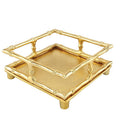 Golden Bamboo — Cocktail Napkin Tray