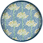 Agapanthus Floral — Round Lacquer Serving Tray