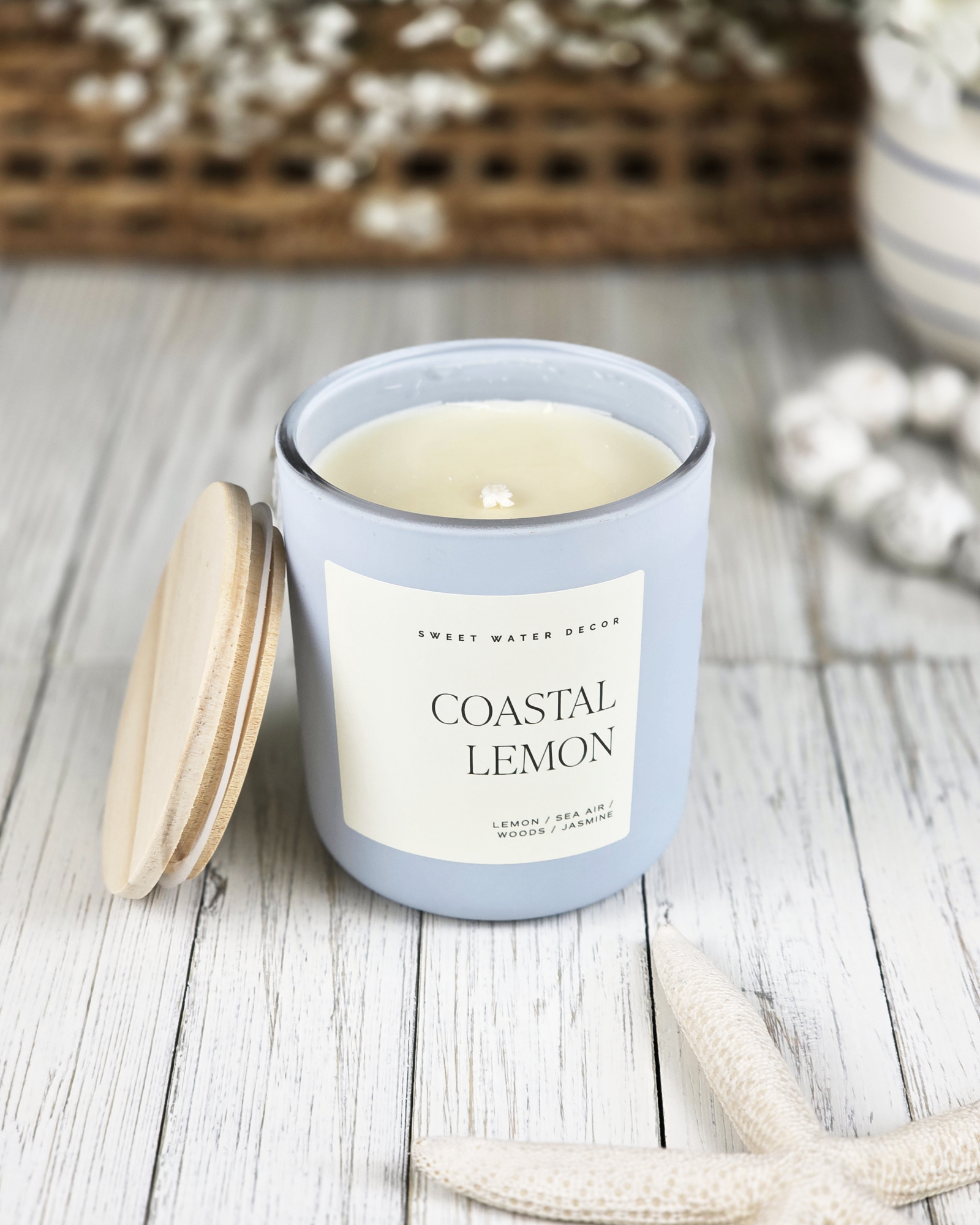 Coastal Lemon Large Soy Candle