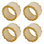 Gilded Ivory — Napkin Rings (Set of 4)