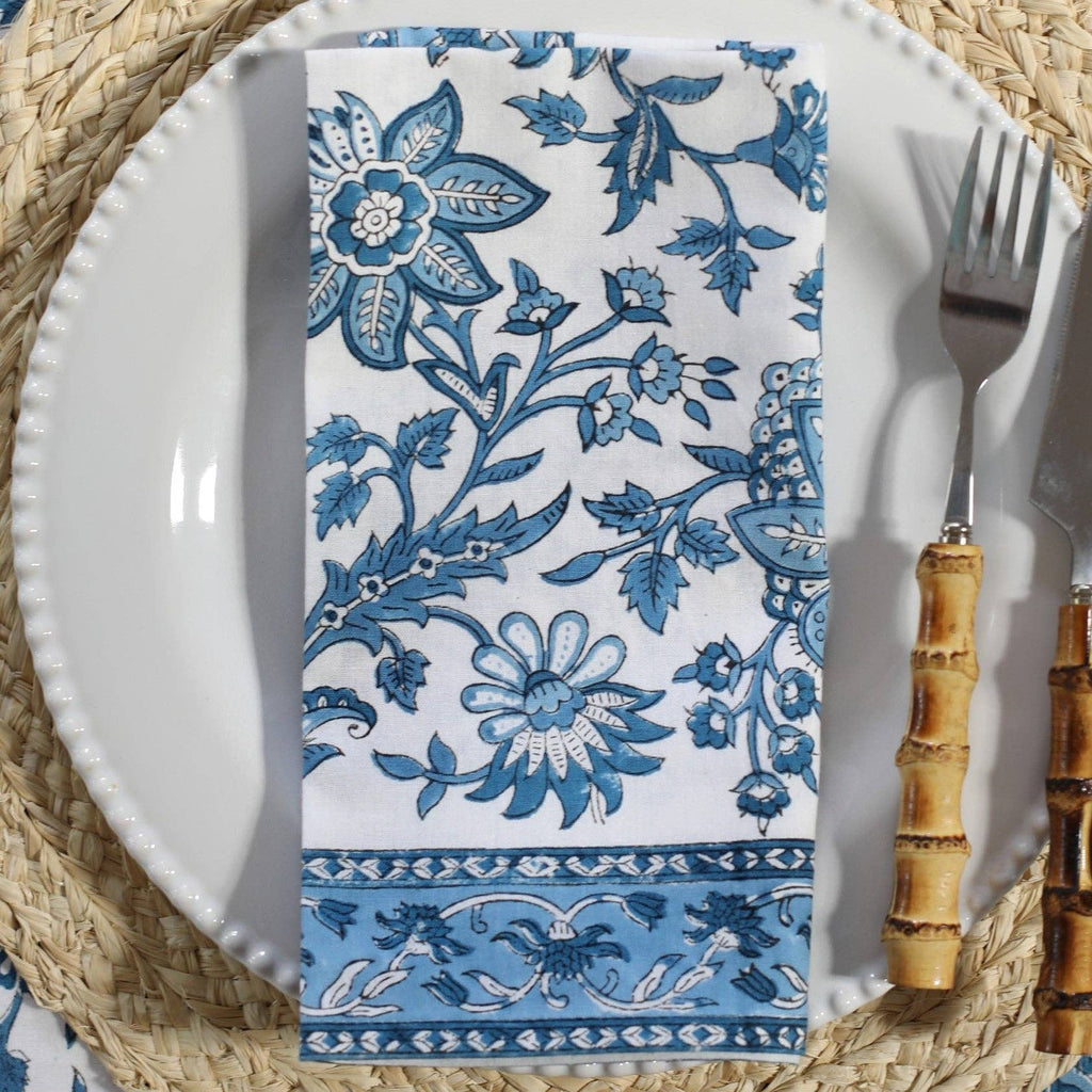 Gayatri Blue — Cotton Napkins (Set of 4)