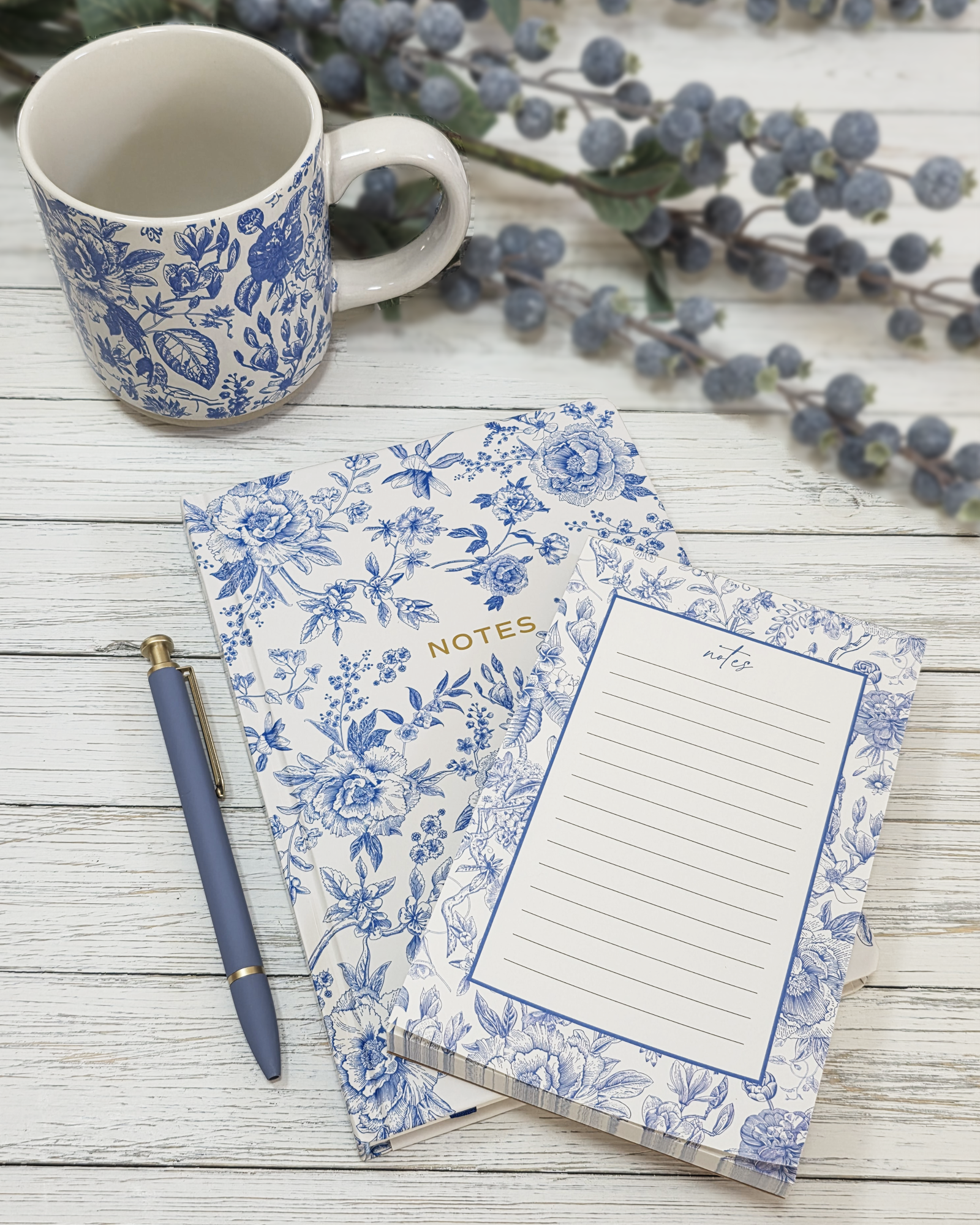 Blue Delft Notepad