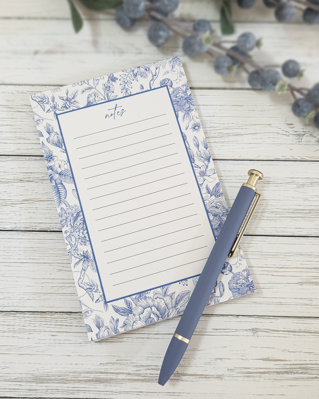 Blue Delft Notepad