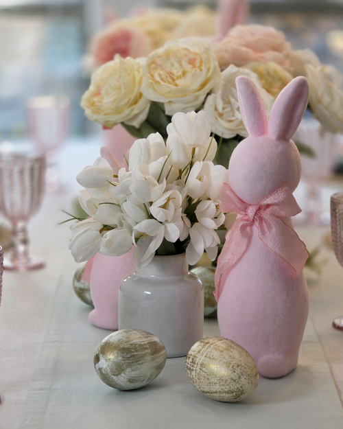 Blue & Gold Decorative Easter Eggs – Set of 2