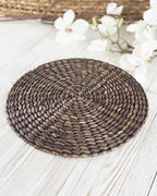 Essential Weave Braided Placemats – Deep Brown