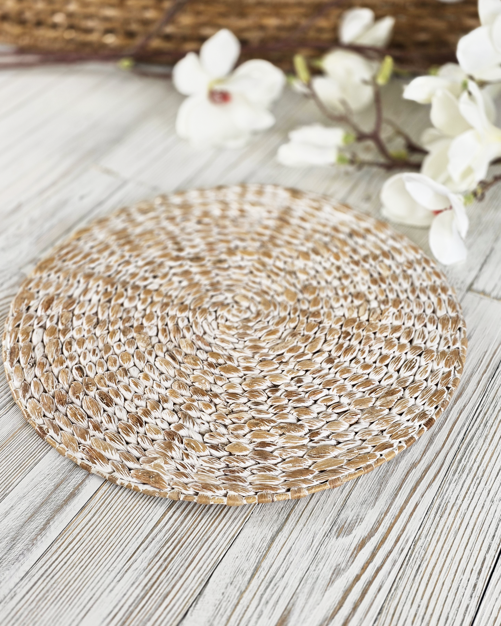 Essential Weave Braided Placemats – Whitewashed