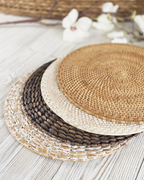 Essential Weave Braided Placemats – Deep Brown