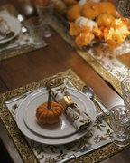 Lilibet Mocha — Cotton Placemats (Set of 4)