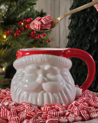 Red Hat Santa Mug – Holiday Ceramic Cup
