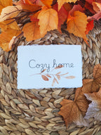 "Cozy Home" - Inspirational Seasonal Prints on Cotton Deckle-Edge Handmade Paper