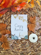 "Cozy Home" - Inspirational Seasonal Prints on Cotton Deckle-Edge Handmade Paper