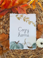 "Cozy Home" - Inspirational Seasonal Prints on Cotton Deckle-Edge Handmade Paper