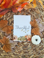 "Thankful" - Inspirational Seasonal Prints on Cotton Deckle-Edge Handmade Paper