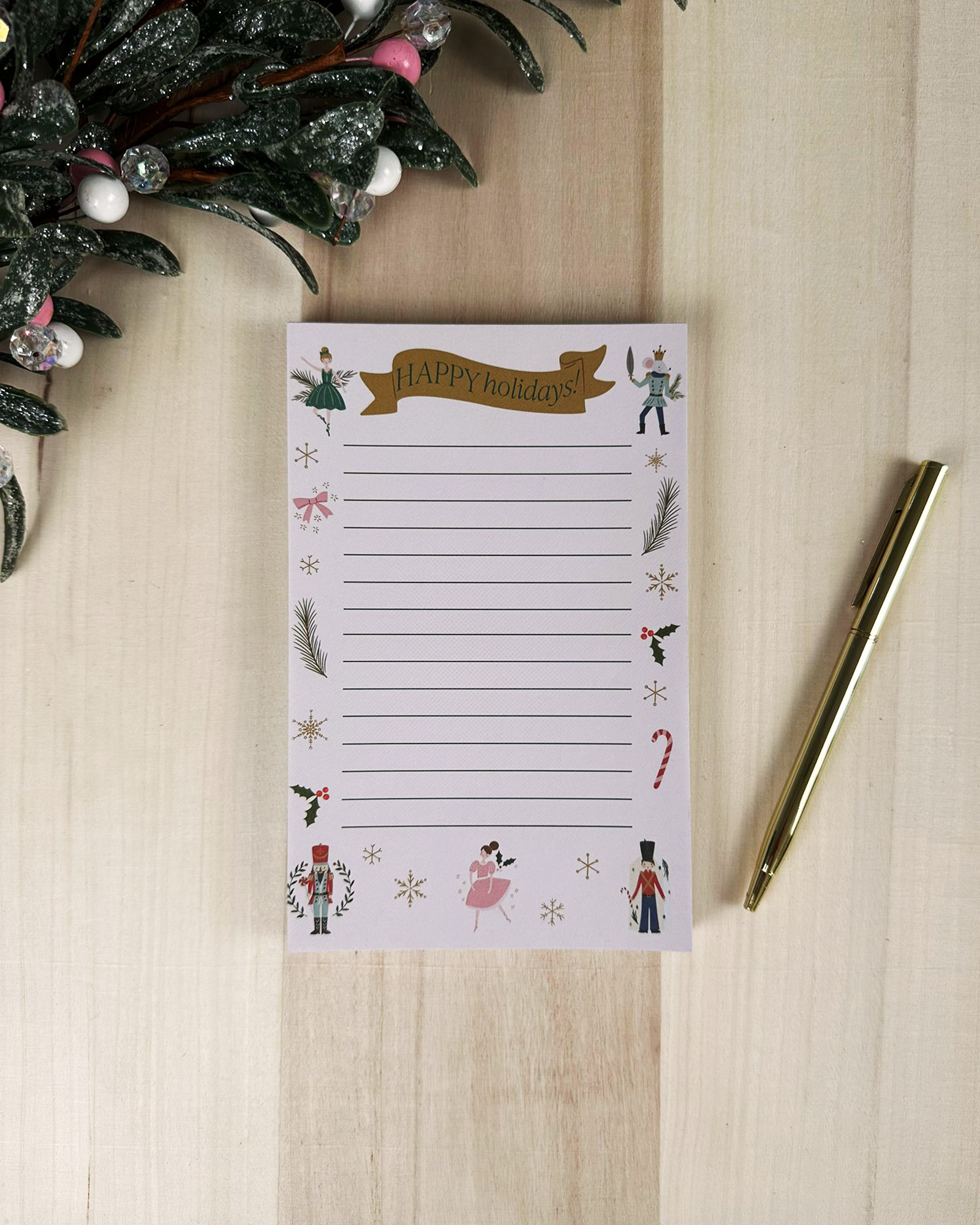Nutcracker Holiday Gift Set — with Complimentary Holiday Art Postcard
