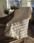 Everyday Open Knit Throw – Natural