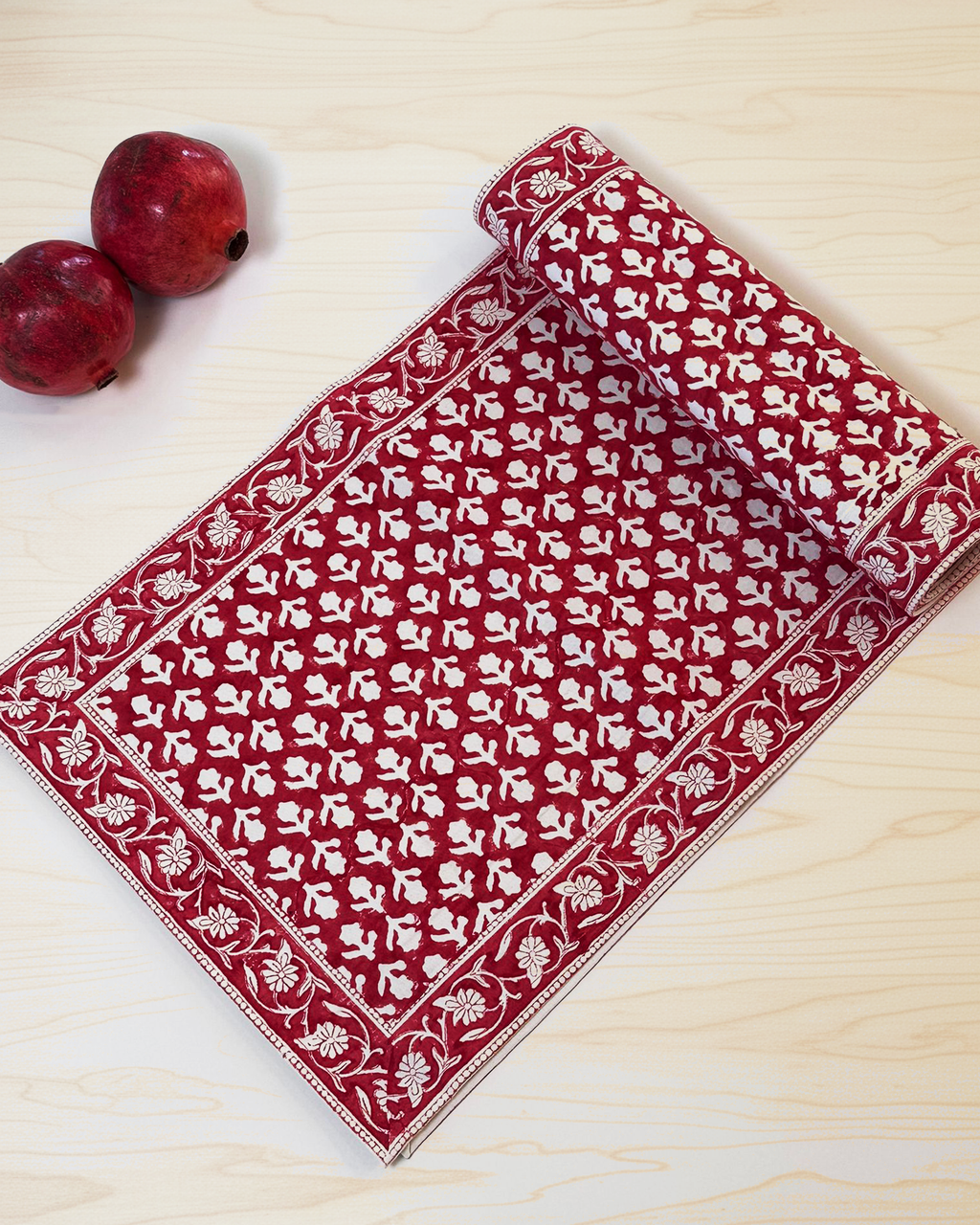 Cotton Hand-Block Printed Table Runner – Charlotte Berry