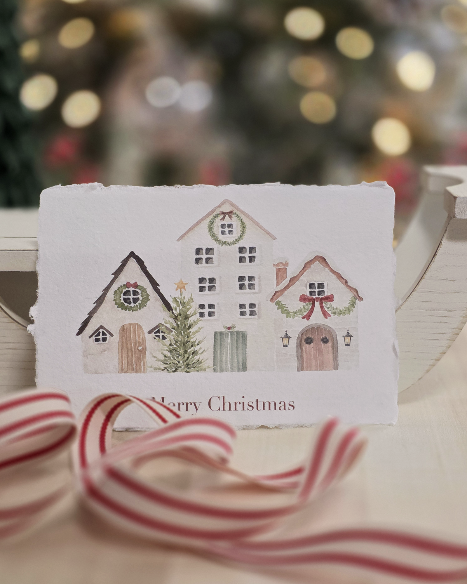 Cozy Christmas Cookies Candle Gift Set — with Complimentary Holiday Art Postcard