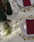 Mira Songbird Round Quilted Placemats  Set of 4 – Reversible Quilted