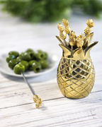 Pineapple Gold Entertaining Picks Set