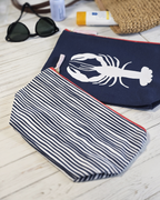 Coastal Stripe Canvas Pouch