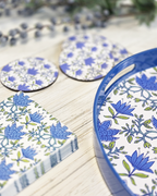 Tilly Blue — Lacquer Round Serving Tray