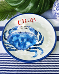 Coastal Crab Melamine Salad Plates — Set of 4