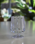 Clear Ribbed Outdoor Goblets — Set of 2